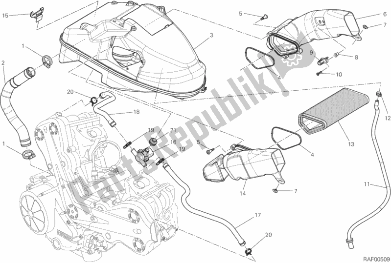 Todas las partes para Consumo de Ducati Diavel FL 1200 2016